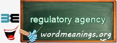 WordMeaning blackboard for regulatory agency